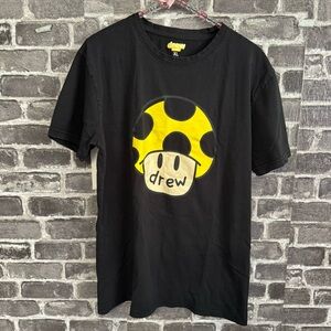 Drew House toad mushroom graphic tee shirt black yellow